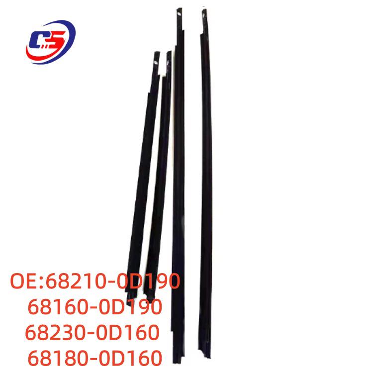 Toyota Vios/Yaris Outer Window Weatherstrip Sealing Strip 68160-0D190, 68230-0D160. 68210-0D190 68160-0D190 68230-0D160 68180-0D160
