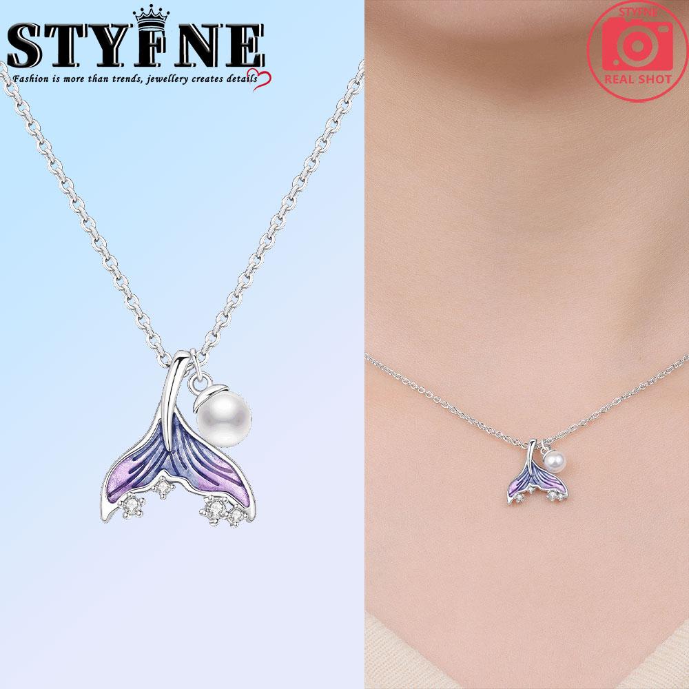 Necklace Blue Feather Devil S Eye Drop Inlay Stone Necklace For Women S Good Necklace Elegant Anniversary Birthday 45cm