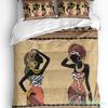 Ethnic Style African Women Black Women 3pcs Bedding Set For Double Bed Home Textile Duvet Cover Quilt Cover Pillowcase