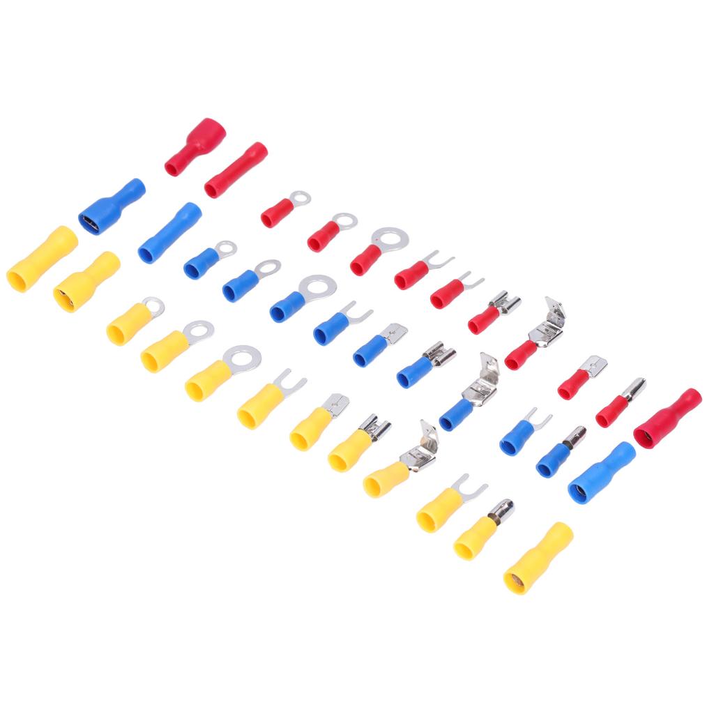 540Pcs/Set Mixed Crimp Terminals Copper PVC Quick Disconnect Electrical Wire Connectors for Computer