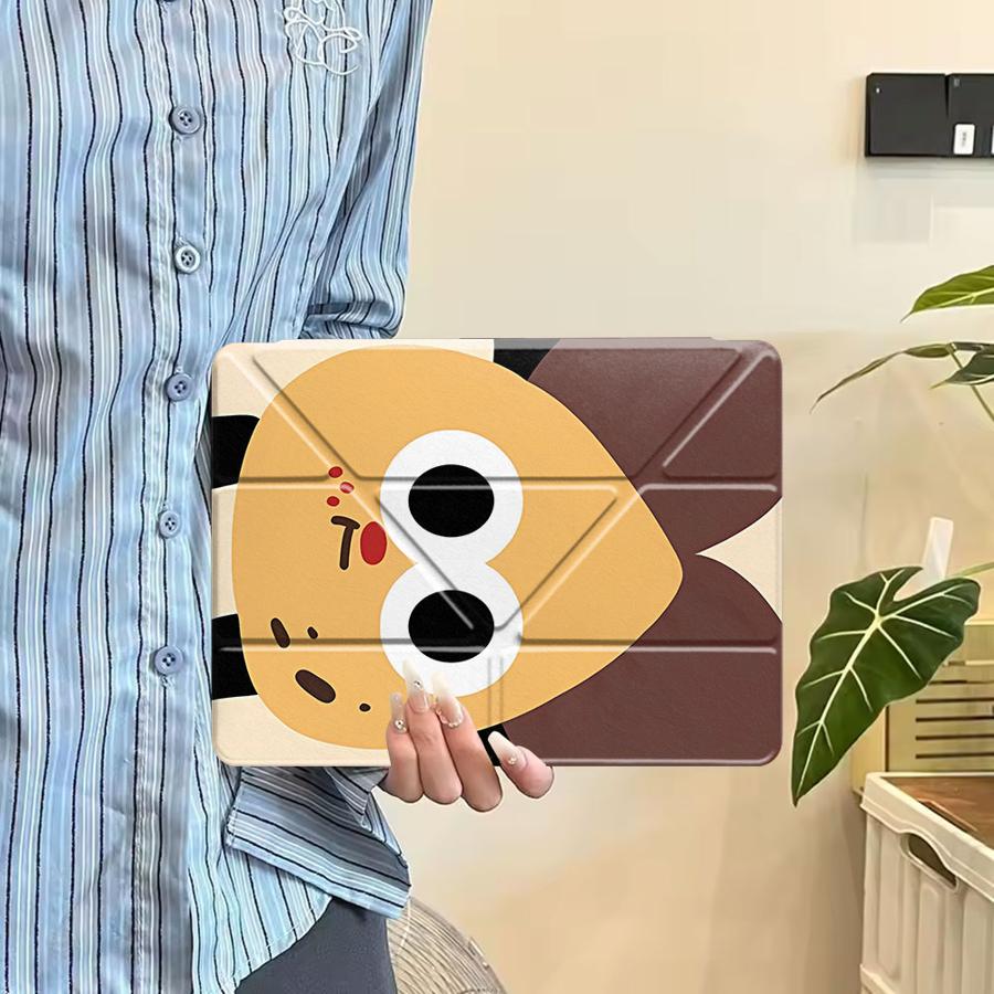 Cartoon Expression Tablet Case For iPad Pro 2025 Pro 11th 10th 9th 8th 7th 12.9inch Mini 6 7 Air 4 5 M3 M2 1 2 M4 11inch Holder