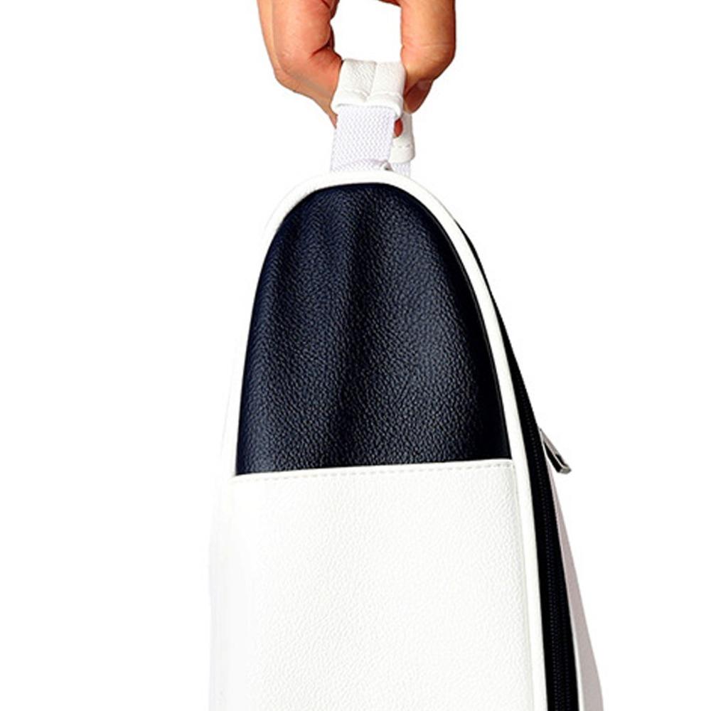 Zipper Closure Golf Shoe Bag With Handle Golf Shoes Storage Bag Golf Accessory Bag Men Women белый