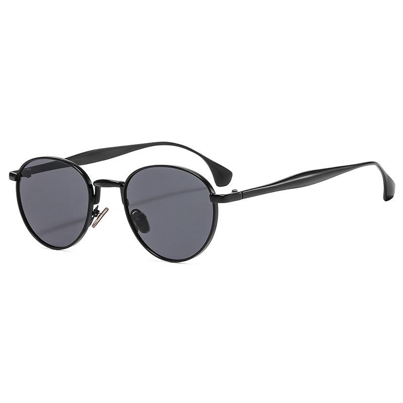 SHAUNA Retro Metal Round Punk Men Sunglasses Shades UV400 Fashion Trending Gradient Women Sun Glasses