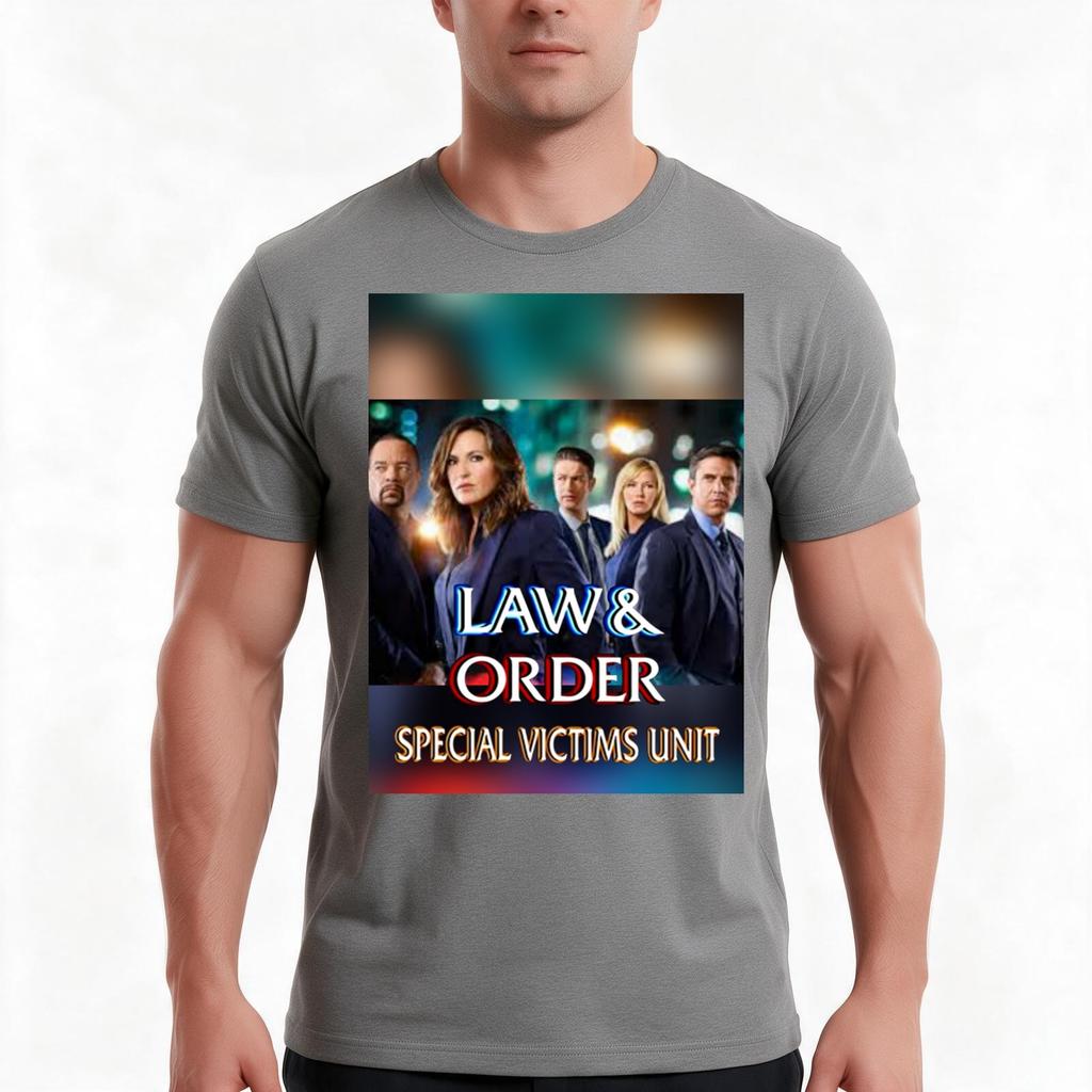 Law And Order Svu Tshirt Summer Casual Cotton Tee Oversized Streetwear Tops Vintage Graphic Print Loose Fit Short Sleeve