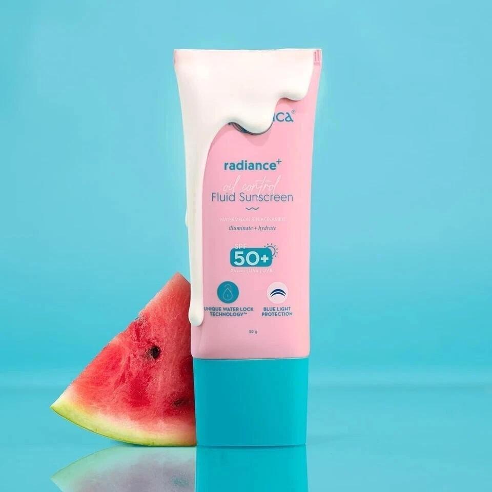 Aqualogica Radiance+ Sunscreen SPF 50 PA+++ With Watermelon & Niacinamide - 50gm