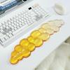 Cloud-Handgelenkauflage für Tastatur und Maus Klar Transparent Ergonomisch Niedliches Maushandgelenkpolster Silikon Rutschfestes Handgelenkpolster für Computer