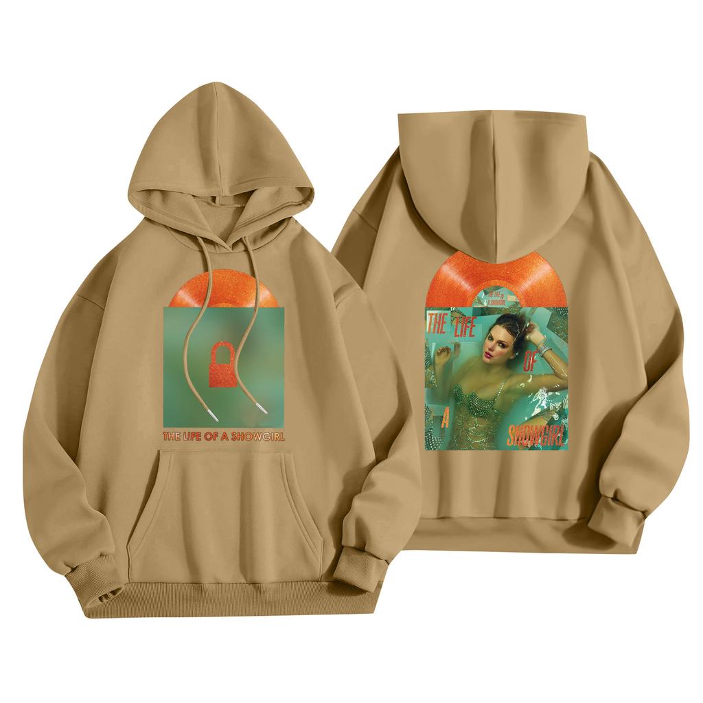 Women's Fashion Lightweight Long Sleeve Pullover With Pockets  Print Hoodie