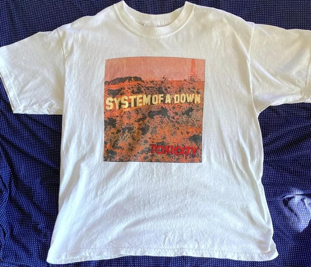 Винтажная промо-футболка System Of A Down TOXICITY 2001 года, размеры S-5XL, унисекс XXL
