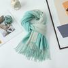 Double-sided Two-color Scarf for Women Autumn and Winter High End New Wool Scarf Shawl Imitation Cashmere Scarf