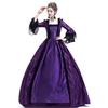 Vintage Medieval Women Slim Renaissance Costume Hollow Out Ball Gowns Queen Dresses Plus Size S-XXXL