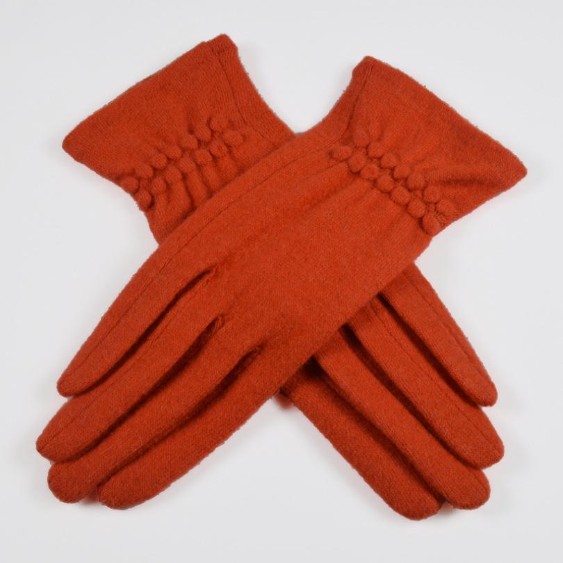 [BYSIFA] Winter Cashmere Wool Gloves Women New Soft Elegant Mittens Gloves Top Grade Thick Warm Touch Screen Ladies Gray Gloves