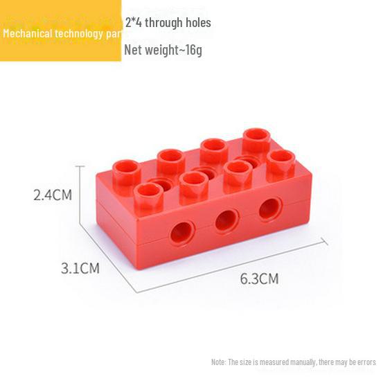 Kompatibilní stavební bloky s velkými částicemi: Příslušenství pro výuku mechanických převodů a robotů (9656 sypkých kusů)