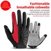 Rockbros Spring Cycling Gloves Full Finger Breathable Anti-Slip Bicycle Gloves For Men Women Mountain Road Bike Riding Gear