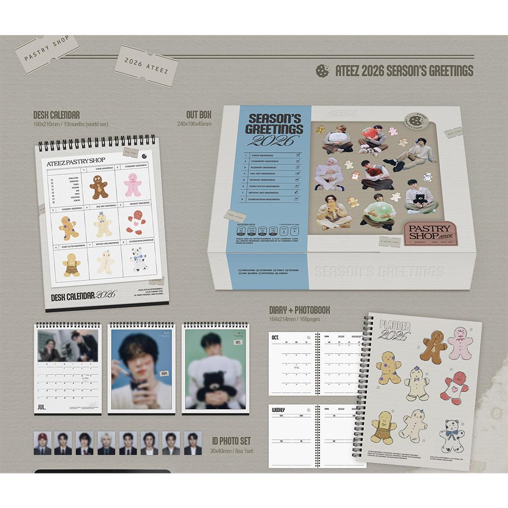 [pre-order] ATEEZ 2026 SEASON'S GREETINGS PASTRY SHOP