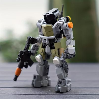 Zestaw do budowania robota MOC Figurka akcji Zbroja Model do budowania Zabawka Kolekcjonerska Zabawka dla dzieci Dorosłych Boże Narodzenie Urodziny Prezent