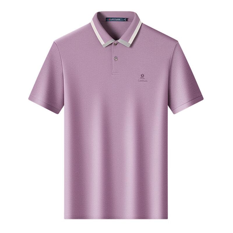 MONTAGUT Men's Silk Blend Lightweight Short-Sleeve Polo Shirt