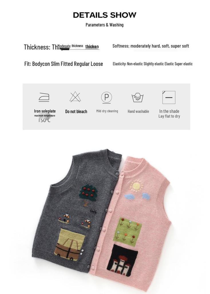 Women's Handmade Knit Sweater Vest - Layered Autumn/Winter Style