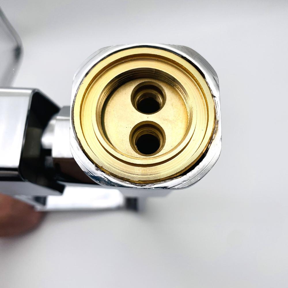 Kitchen 7-shaped Faucet Hot And Cold Water Mixer 360 Degree Rotating Tap Kitchen Sink Faucet with Inlet Pipe