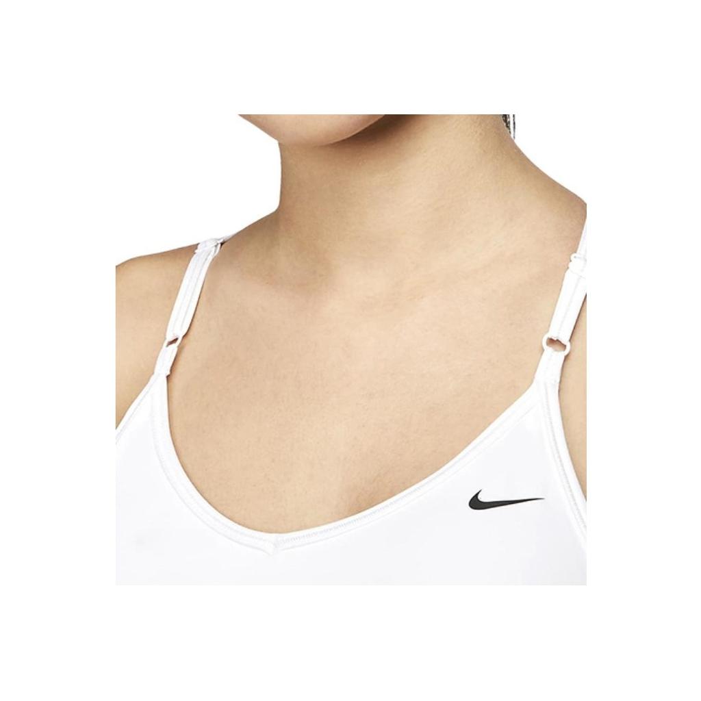 Nike Indy Logo Sports Casual Tank Top Women Tops White DX0031-100