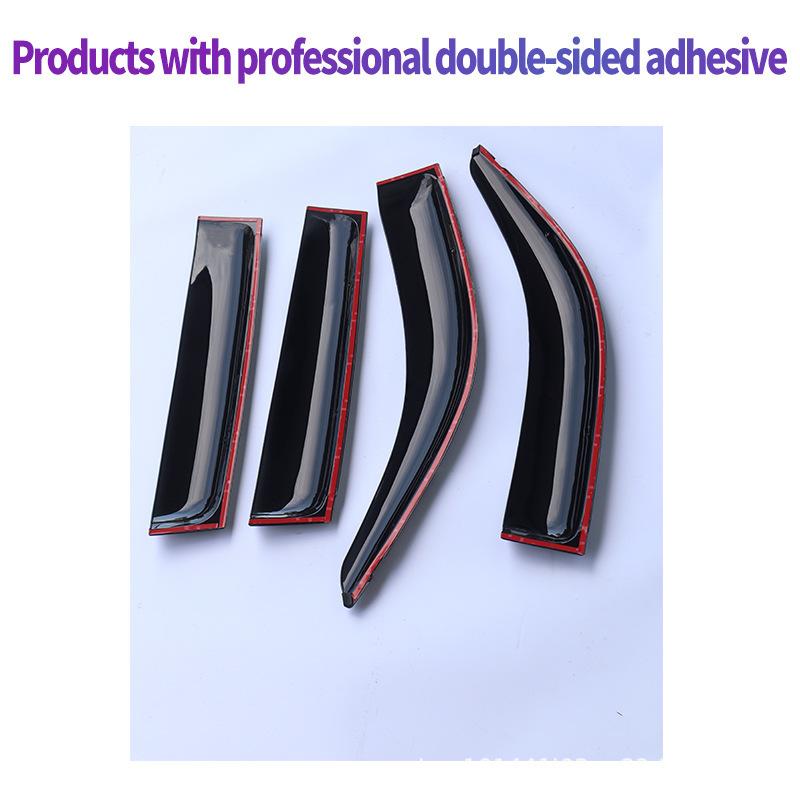 FOR 2003-2009 TOYOTA PRADO Window Visor,Side Window Deflector Weathershield Sun Rain Guard