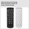 Metallparaplyställ ihåligt järnorganisatör cylindrisk paraplykäpphållare behållare för hemmet inomhusvardagsrum 15x15x42cm