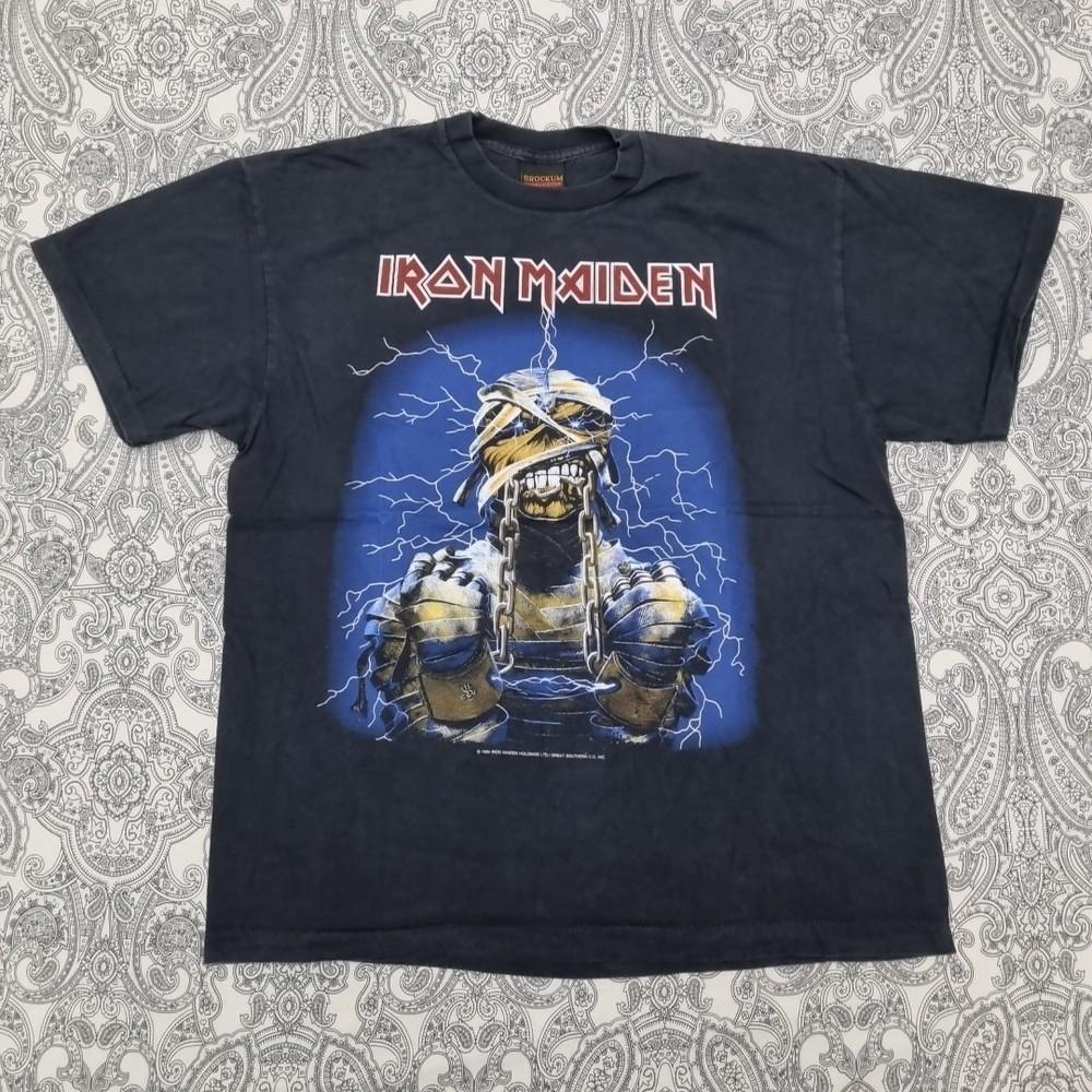 Vintage Iron Maiden T Shirt World Slavery Tour 1984 Graphic Print