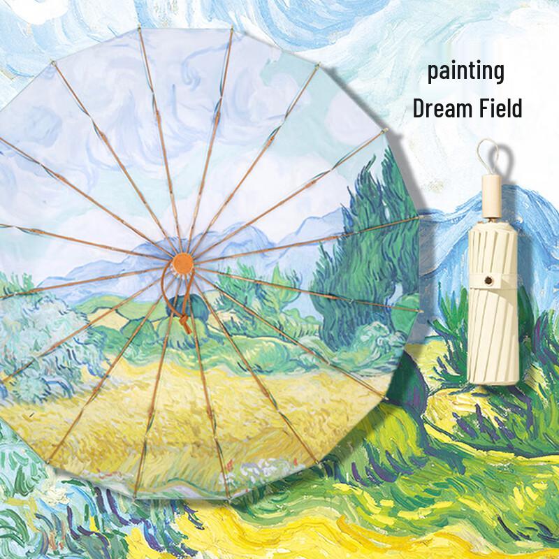 Wind-Resistant Manual Folding Umbrella