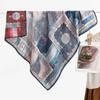 Chinese Style Peony Velvet Square Scarf 91 Women's Spring and Autumn Silk Scarf Shawl Two-color Different-faced Scarf Mother Gift