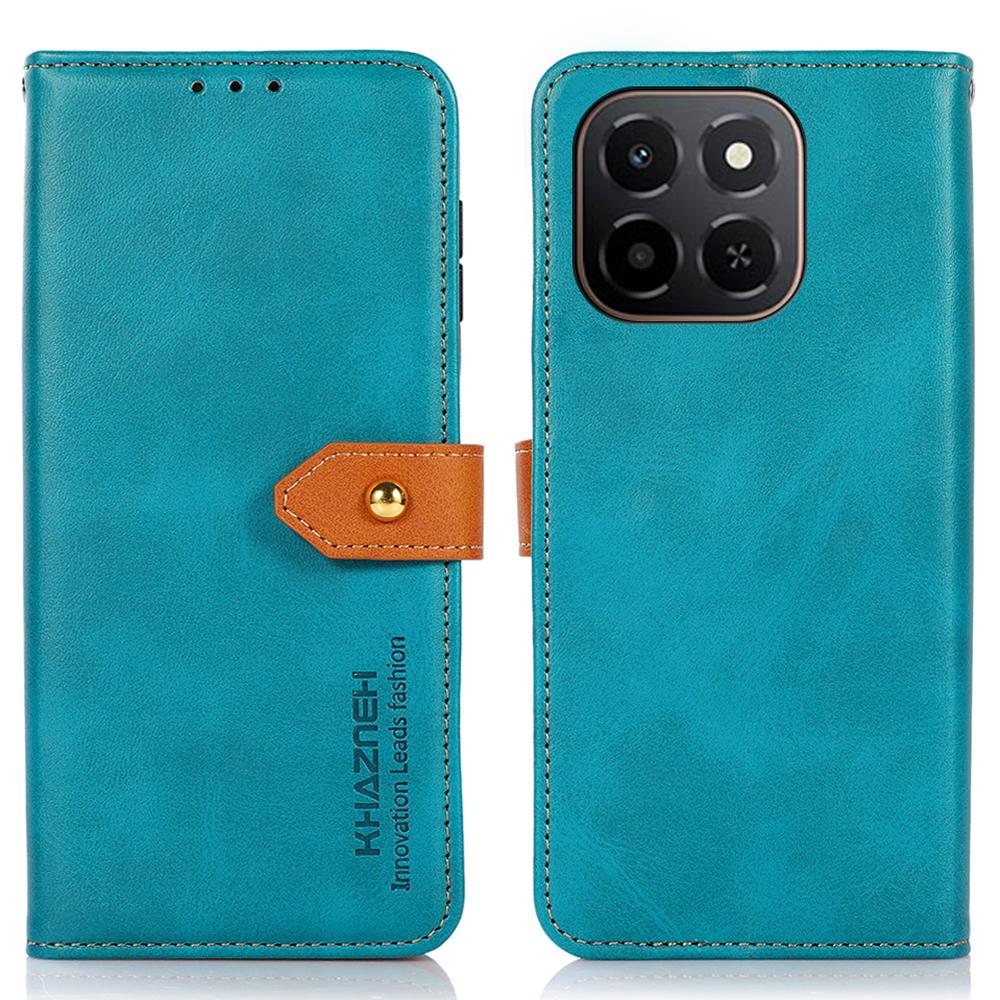 

KHAZNEH For Honor X6c 4G Anti Scratch Wallet Phone Case Stand Leather Flip Cover Blue