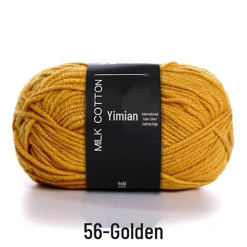 4-Ply Yimian Medium-Fine Milk Cotton Baby Yarn for Hand-Knitted DIY Projects