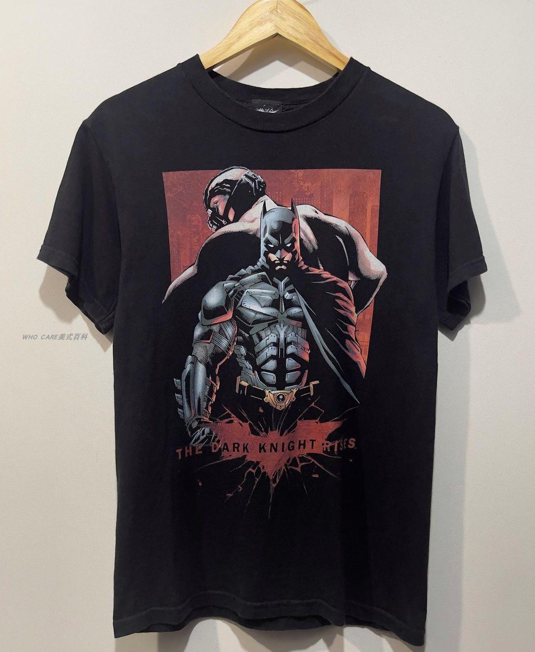 Cotton Mens Short Sleeved Shirt Highquality Comfortable Short Sleeved Shirt DC Dark Batman Print Tshirt Mens Gift L