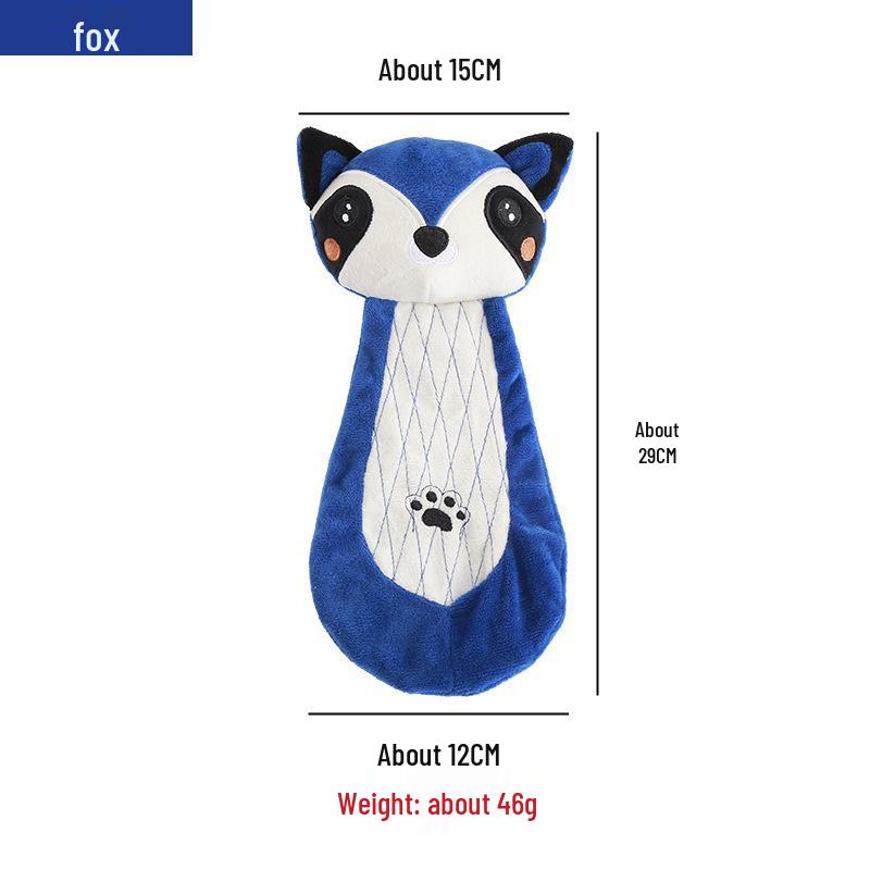 Leather Shell Interactive Chew-Resistant Plush Dog Toy