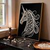 Crystal Pearl Painting 5D DIY Frame Decoration Painting White Horse Home Wall Decoration Transparent Pearl Gemstone Painting Picture Art Crafts