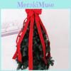 Beautiful 120cm Red And Black Buffalo Check Christmas Bow Decorative Tree Topper