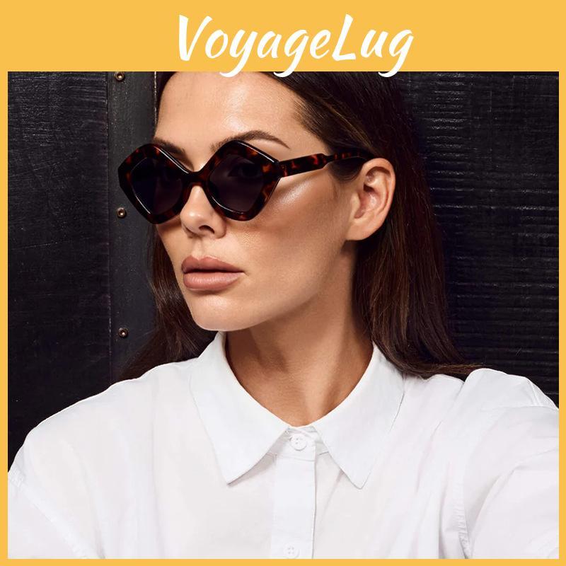 Vintage Cat Eye Big Frame Sunglasses With Uv Protection For Street Style And Parties