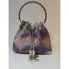 2026 Womens Crystal-Embellished Crossbody Bag Fringe Detail Small Square Shoulder No Top Handle