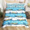 Bedding Set Kids' Locomotive Train Cute Steam Engine Truck