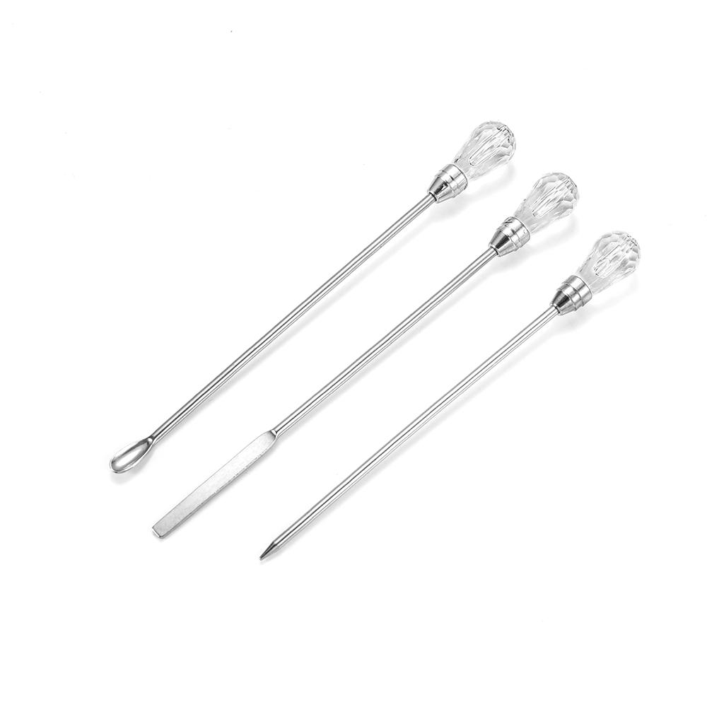 6 Style Pink Pliers Jewelry Making Tool Kits Mix Needle Spoon Tool Round Nose Plier Side Tweezers for Make DIY