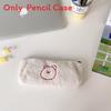 Cherry Plush Pen Case With Large Capacity For Students And Travel Storage