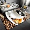 Coffee Drink Printed Carpet Modern Fashion Mat Non-slip Area Rug Home Living Room Yoga Mats Bedroom Kitchen Dorm Soft Floor Mat