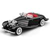 1/18 1936 Benzs 500K Alloy Classic Car Model Diecast Metal Retro Vehicles Car Model Simulation Sound and Light Children Toy Gift