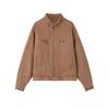 2026 Spring Autumn Men Washed Workwear Jackets Casual Streetwear Outerwear Male Solid Color Stand Collar Coats Man Vintage Coats