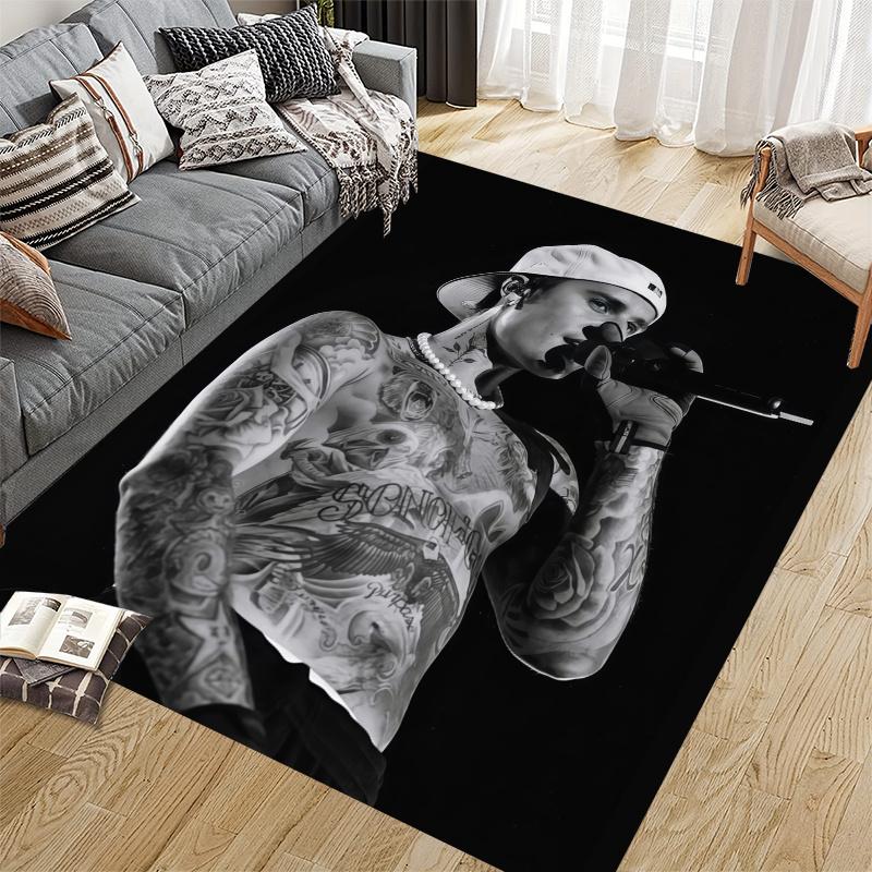 Bieber Home Sofa Decoration for Living Room & Bedroom, Non‑Slip Play Flannel Floor Mat for Game Room
