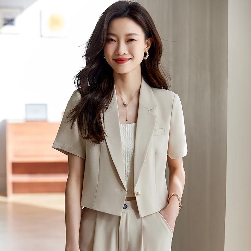 Women's Summer Short Sleeve Professional Suit Set