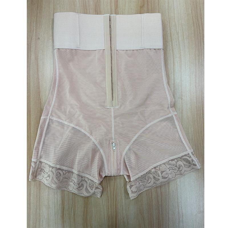 Women S One Piece High Waist Tummy Control Butt Lifter Shapewear Pants With 3 Row Buttons Crotch Zipper Plus Size