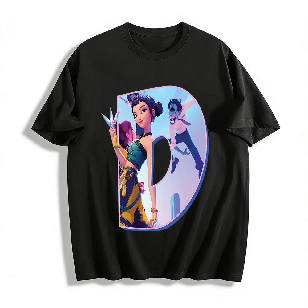 

Urban Fantasy Style Printed T-shirts Unisex Loose Casual Tops Trendy Chinese Fashion Tees Pure cotton T-shirt 6XL