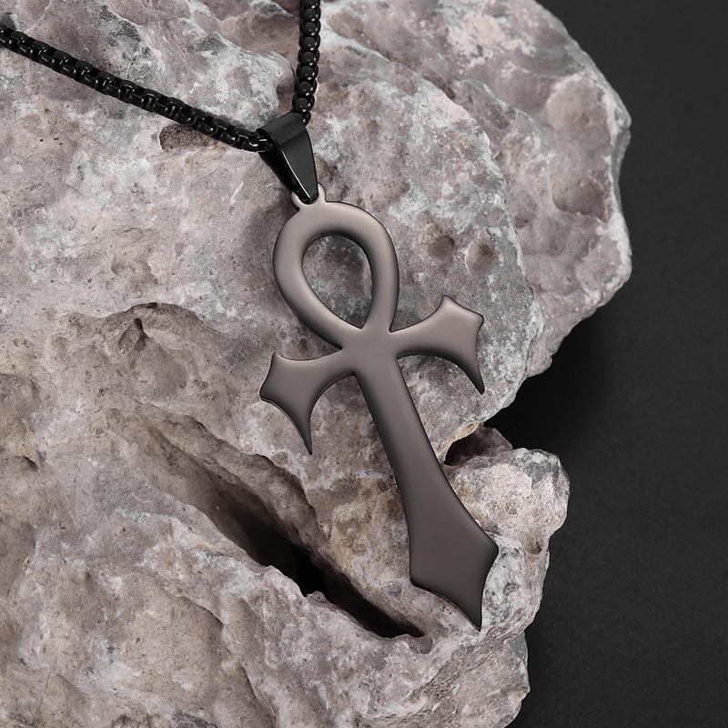 Style Jewelry Cuban Chao Anka Cross Light Luxury High-end Pendant Necklace