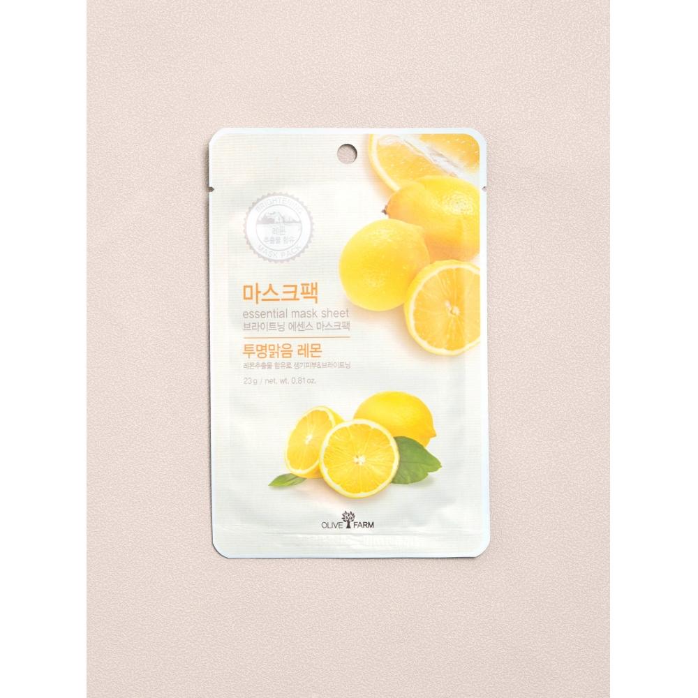 Daiso Mască Esențială de Față cu Măslin și Lămâie