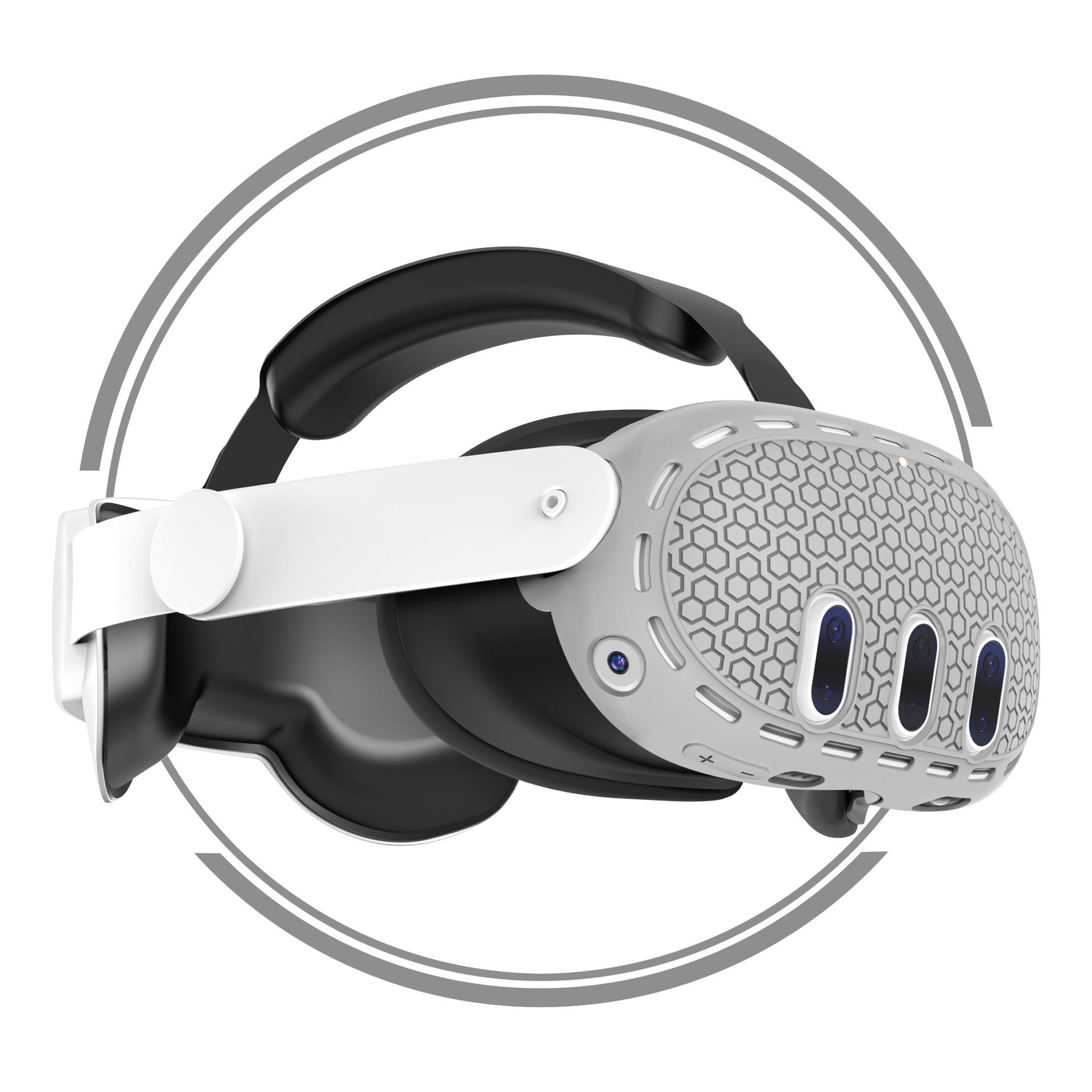 Применимый чехол для хоста Meta Quest 3 VR Универсальный силиконовый защитный чехол — фото 5