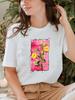 Pflanzenstil Trend Niedlich 90er Jahre T-Shirt Oberteil T-Shirt Kurzarm Sommerkleidung Druck Rundhals Mode Damenbekleidung Grafik-T-Shirt